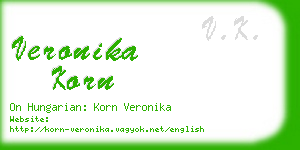 veronika korn business card
